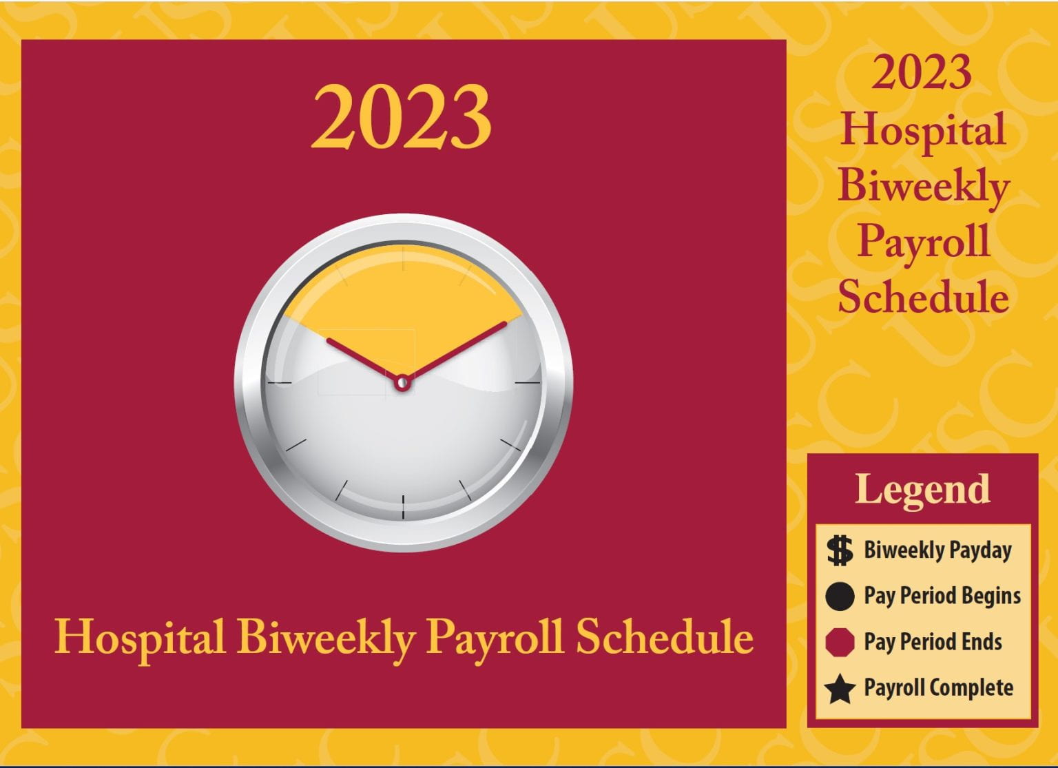 Payroll Schedules University Comptroller
